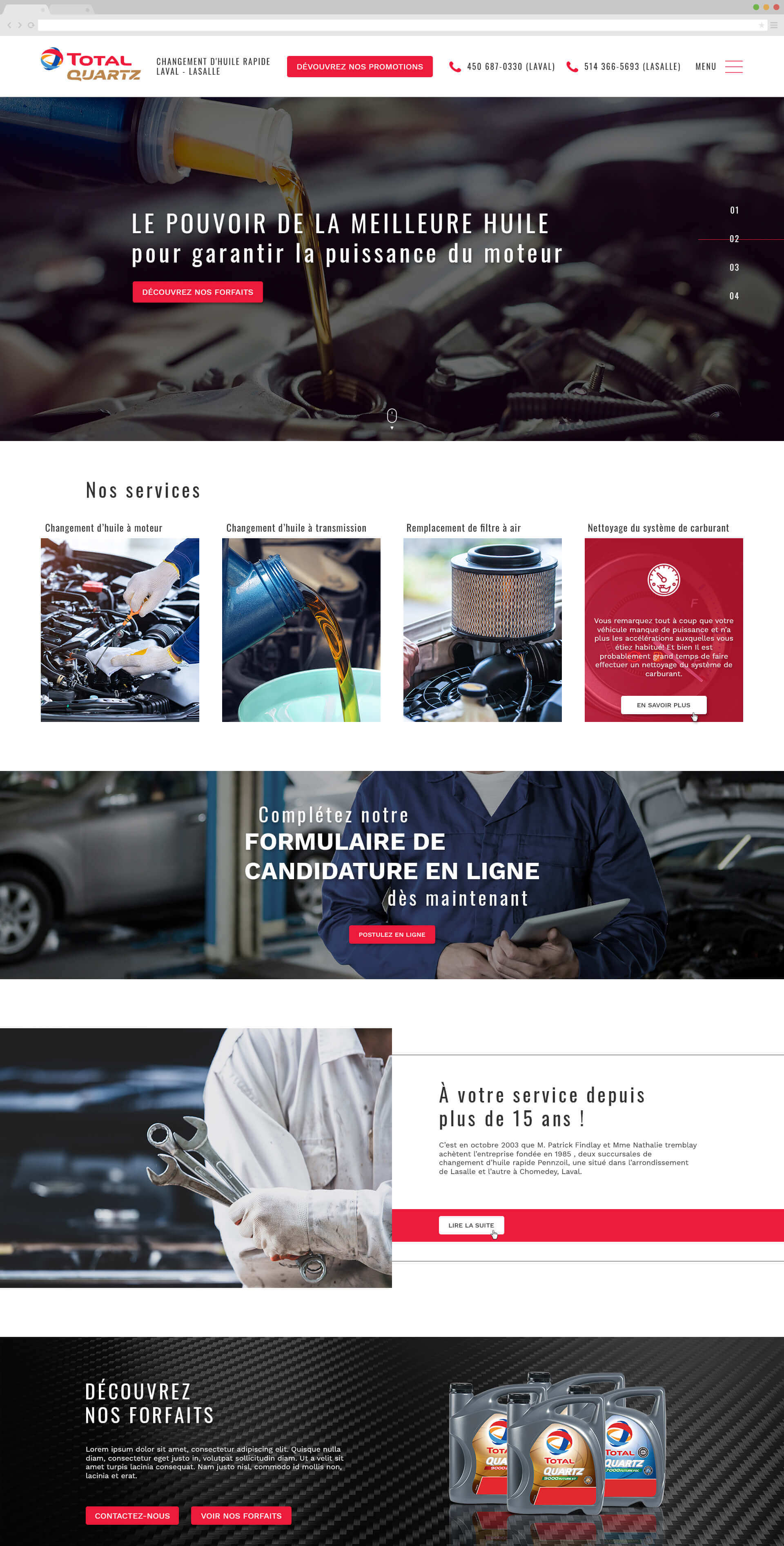 Site web semi-personnalisé pour Artistes